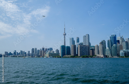 Toronto skyline seen from Lake Ontario, Canada
