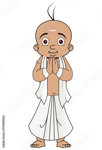 Men of god malayalam men Kerala tradition cultural man
cartoon character vector images with Chhota Bheem Raju