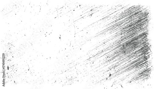 Gray scratches and speckles on white texture