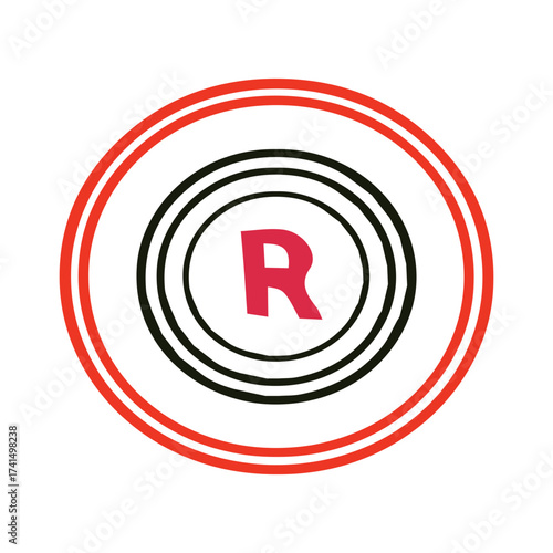  TRADEMARK R VECTOR ICON