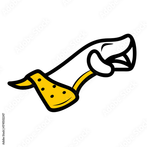 Dog bite sleeve training equipment in yellow and black design  
