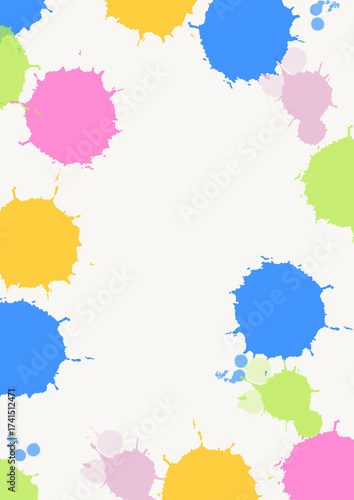 set of colorful splashes