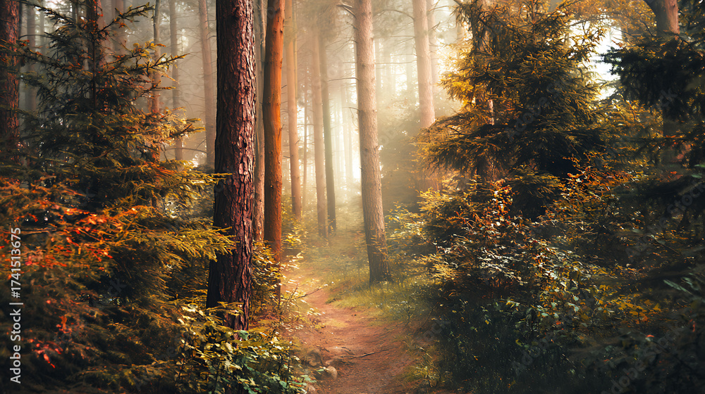 Fototapeta premium morning in the forest