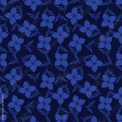 Obraz na plátně extile design bright background solid abstract three-tone small rose and tiny fl