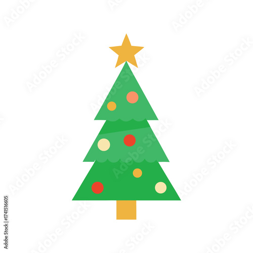christmas tree vector illustration