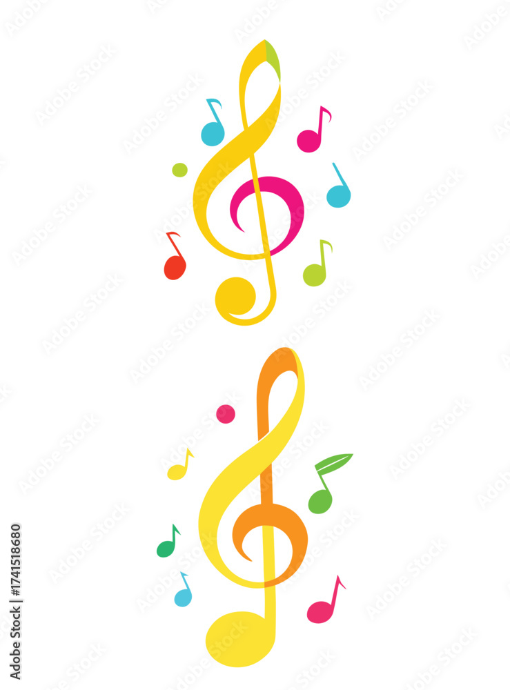 Naklejka premium Music related icon design 