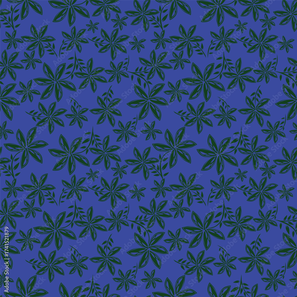 Fototapeta premium textile design with abstract flower pattern