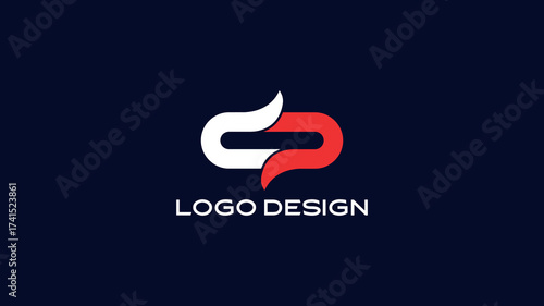 CD Monogram Logo Design with Elegant Overlapping Letters — Creative Modern Branding Symbol for Corporate, Fashion, or Design Studio Identity