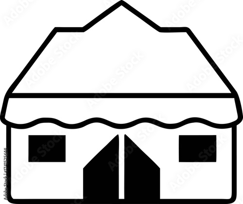 Event Tent Setup, Outdoor Gathering, Community Park, Illustration, Daytime, Wide Angle, Atmosphere of Celebration
