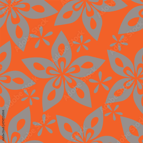 Abstract seamless floral pattern. Spring Trendy flowers print, Plant background, design for fabric, cloth design, covers, wallpapers, print, scrapbooking