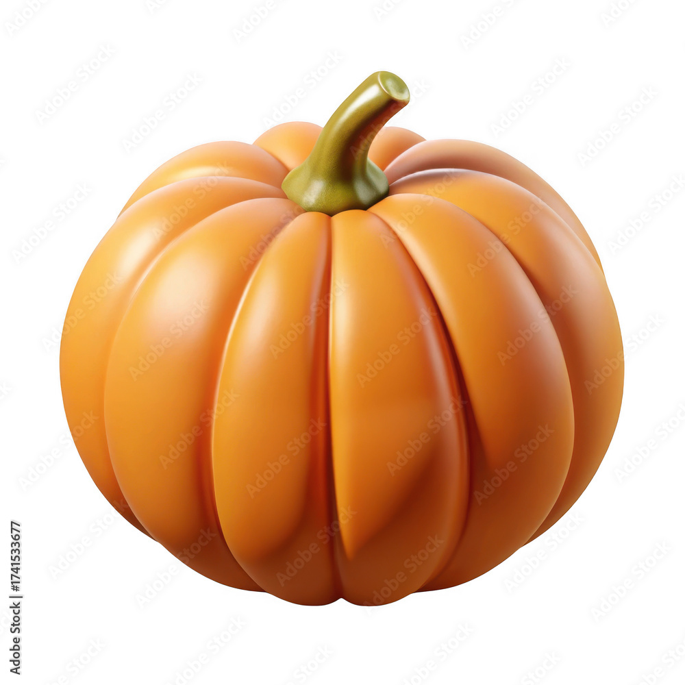 Obraz premium 3d pumpkin isolated on transparent background