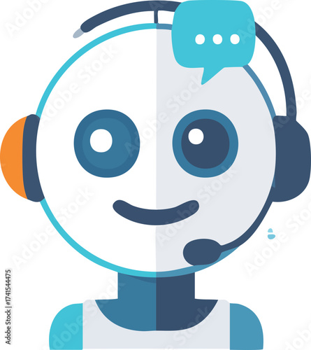 AI Chatbot Assistant Icon Collection. Vector symbols for customer service, virtual support, messaging apps, and machine learning conversation bots.