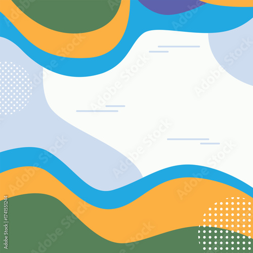 abstract blue background with wave