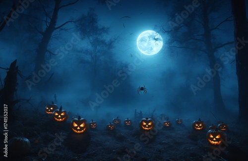 halloween night background