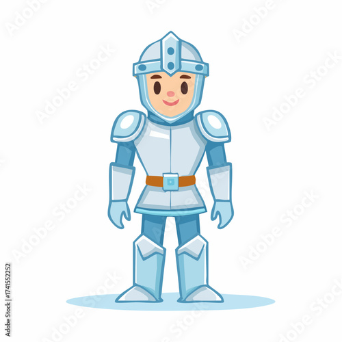 Knight in armor with transparent background