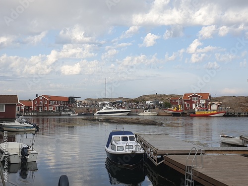 Smögen Boathouses along the western coast of Sweden