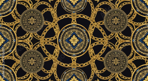 Ornamented chains and medallions