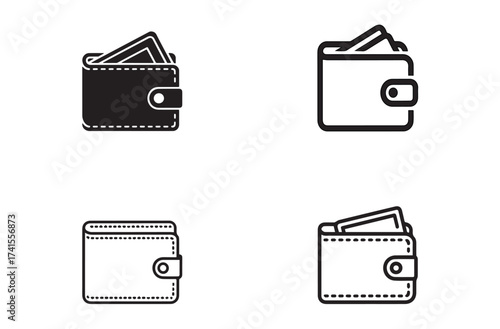 wallets vector icon 