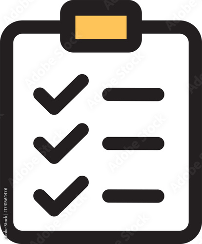 Checklist icon with three completed tasks and progress indicators