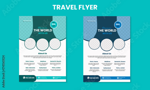 Tourism Promotion Flyer Template for Summer Holidays