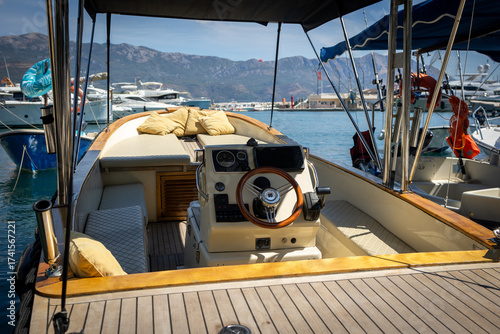 yacht in the harbor