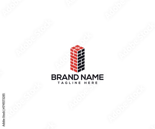 Constructing the Future: A meticulously designed architectural structure formed from the strong foundation of individual bricks, symbolizing the building blocks of progress and solid construction. 