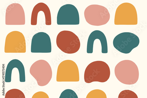seamless pattern with easter eggs