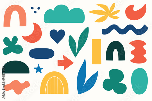 vector illustration of a set of icons