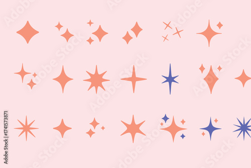 colorful stars background