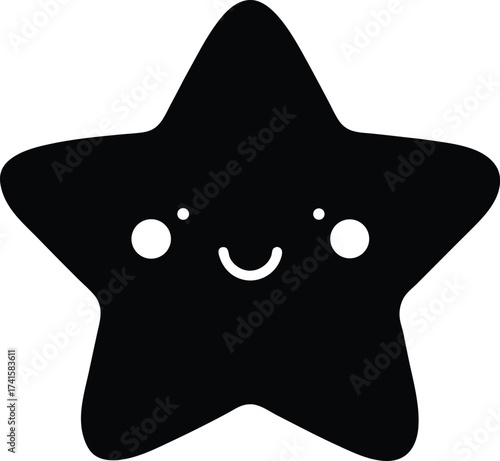 black and white shark cartoon illustration
