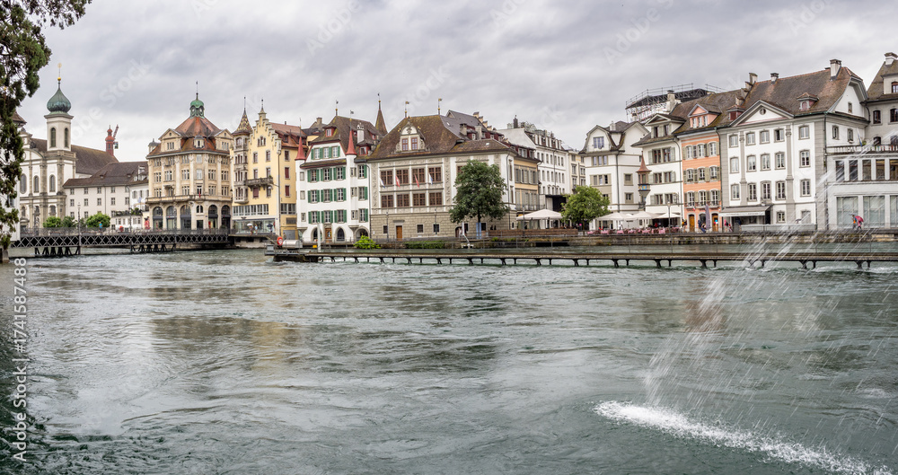 Obraz premium Panoramic view of Lucerne city