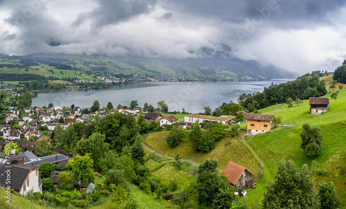 Lake Sarnen in Switzerland