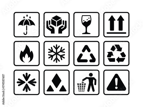 Collection of Shipping and Handling Symbols