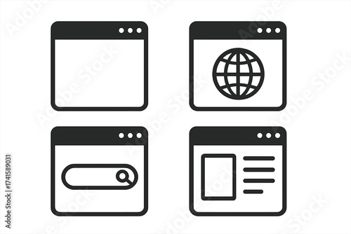 People icons set with team symbols and group members. Vector illustration collection with transparent background, ordered minimalist style for business, social, and teamwork concepts.