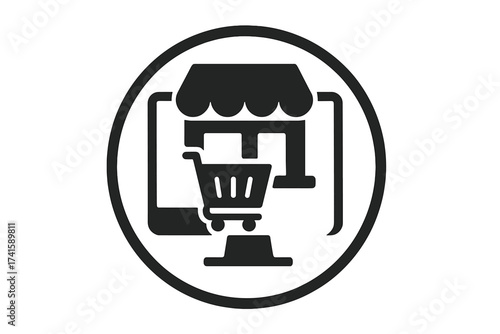 Shopping basket icon set vector illustration with transparent background, ordered collection of minimal shopping cart symbols and e-commerce elements for retail and online store design