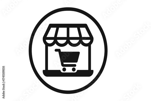 Shopping basket icon vector set, transparent background, minimalistic ecommerce symbols, online store concept, shopping cart design set, retail and market graphics