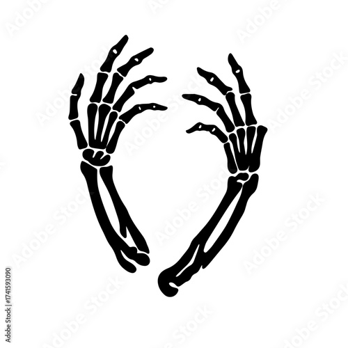 skeleton hands