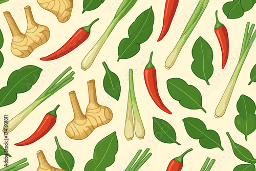 Vibrant collection of herbs and spices perfect for enhancing culinary dishes and flavor profiles