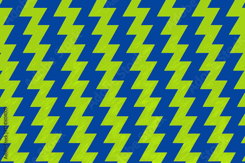 Colorful zigzag pattern with blue and green hues enhancing visual appeal in modern design