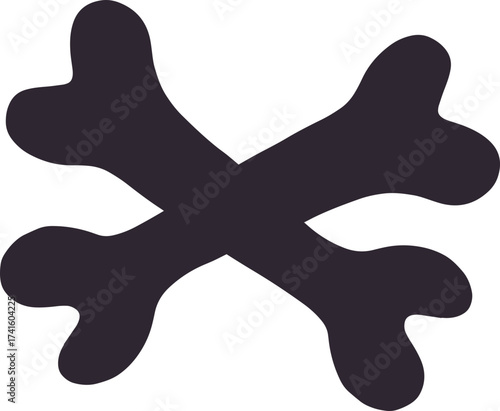 Crossbones symbol representing danger, death, and toxicity