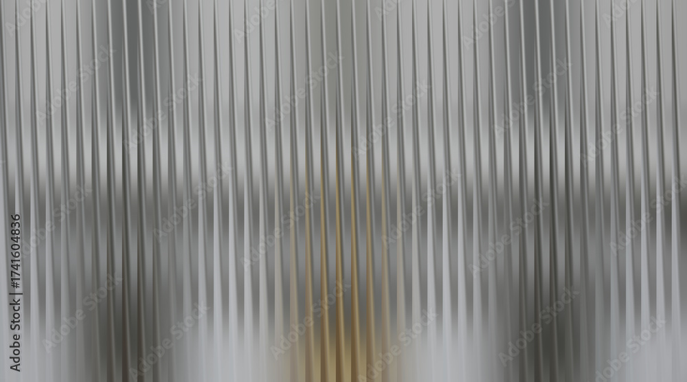 Fototapeta premium Metallic abstract background with vertical wavy lines