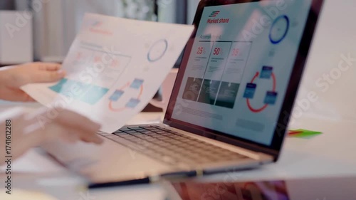 business team working in office
