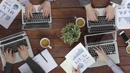 business team working in office
