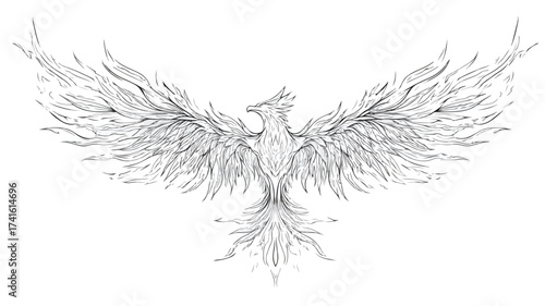 Phoenix Rises from Ashes to Radiance: Inspiring Symbol of Rebirth and Resilience