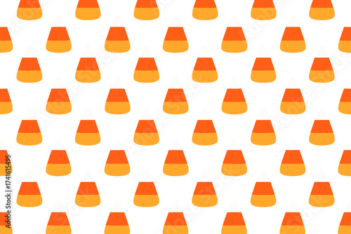 Colorful candy corn pattern for festive autumn decorations and Halloween celebrations