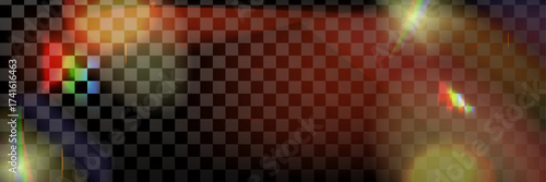 Film light overlay with orange and prism blur color. Overlay film background warm cinematic effect