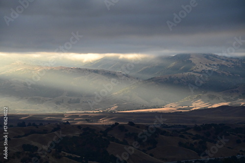 clouds over the mountains