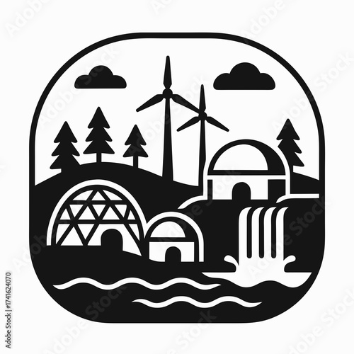 futuristic village