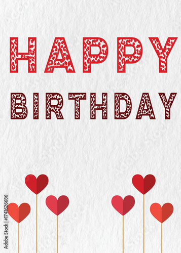 Happy Birthday Love Vector EPS Fun Illustration