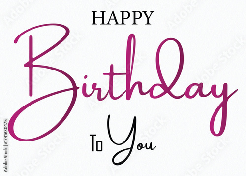 Simple Happy Birthday Vector EPS Retro Style